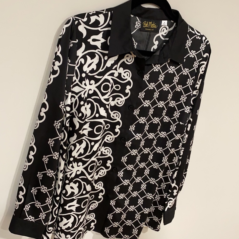 Bob Mackie Wearable Art Tunic Blouse - Picture 3 of 8